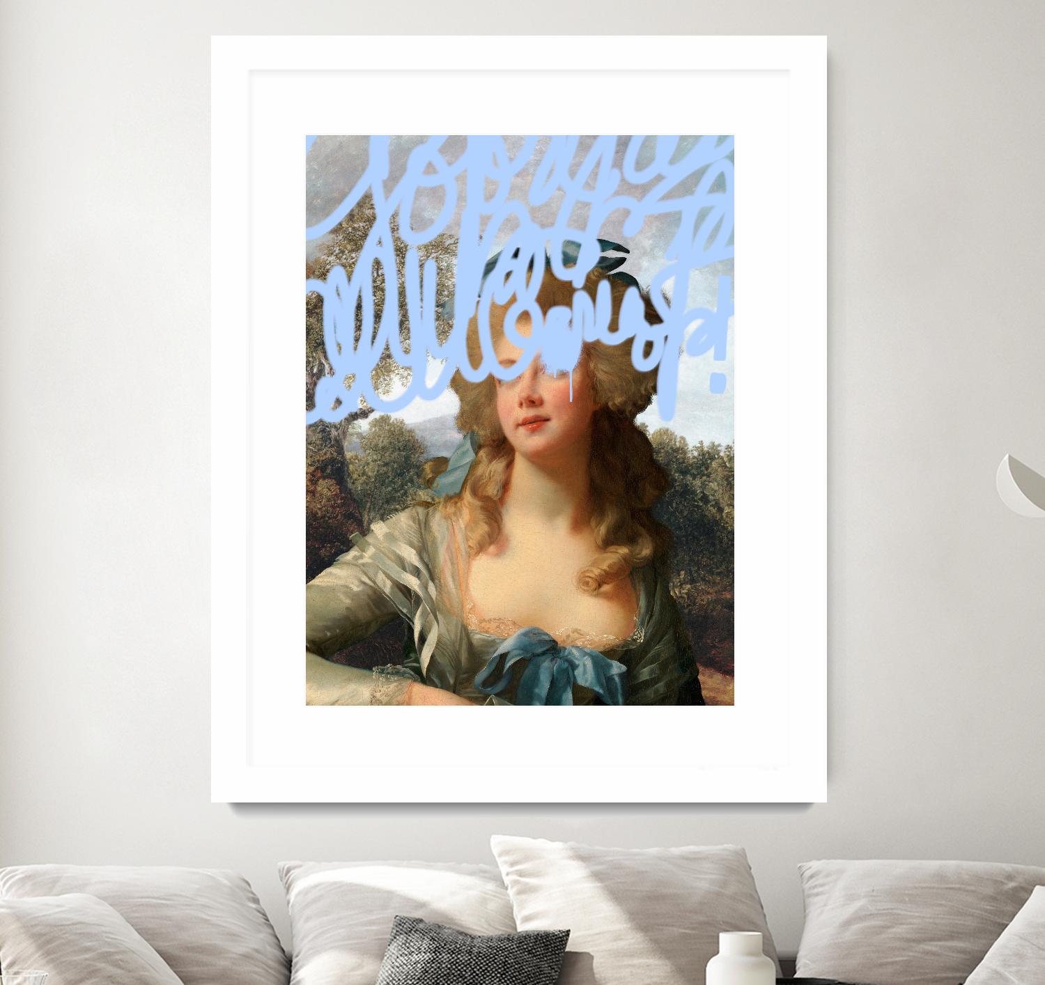 Concealed Portrait III by Victoria Barnes on GIANT ART - beige figurative figure 