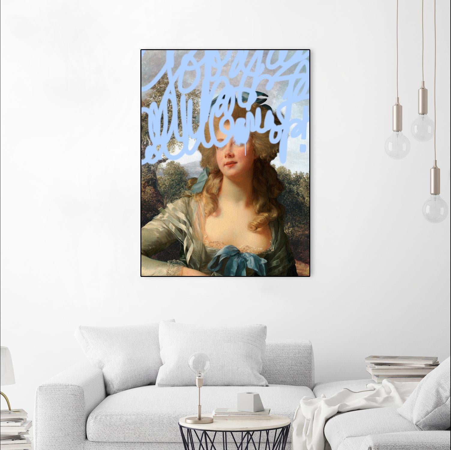 Concealed Portrait III by Victoria Barnes on GIANT ART - beige figurative figure 
