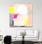 Hot Pink Patch I by Victoria Barnes on GIANT ART - beige abstract abstract