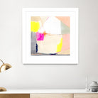 Hot Pink Patch I by Victoria Barnes on GIANT ART - beige abstract abstract
