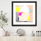 Hot Pink Patch I by Victoria Barnes on GIANT ART - beige abstract abstract