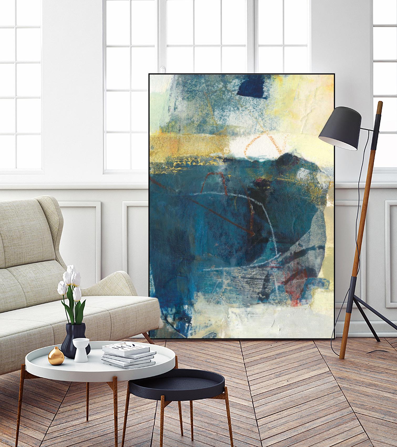 Frazil III by Sue Jachimiec on GIANT ART - gold abstract abstract 