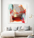 Abstract Metro Maps III by Jennifer Parker on GIANT ART - red abstract abstrait