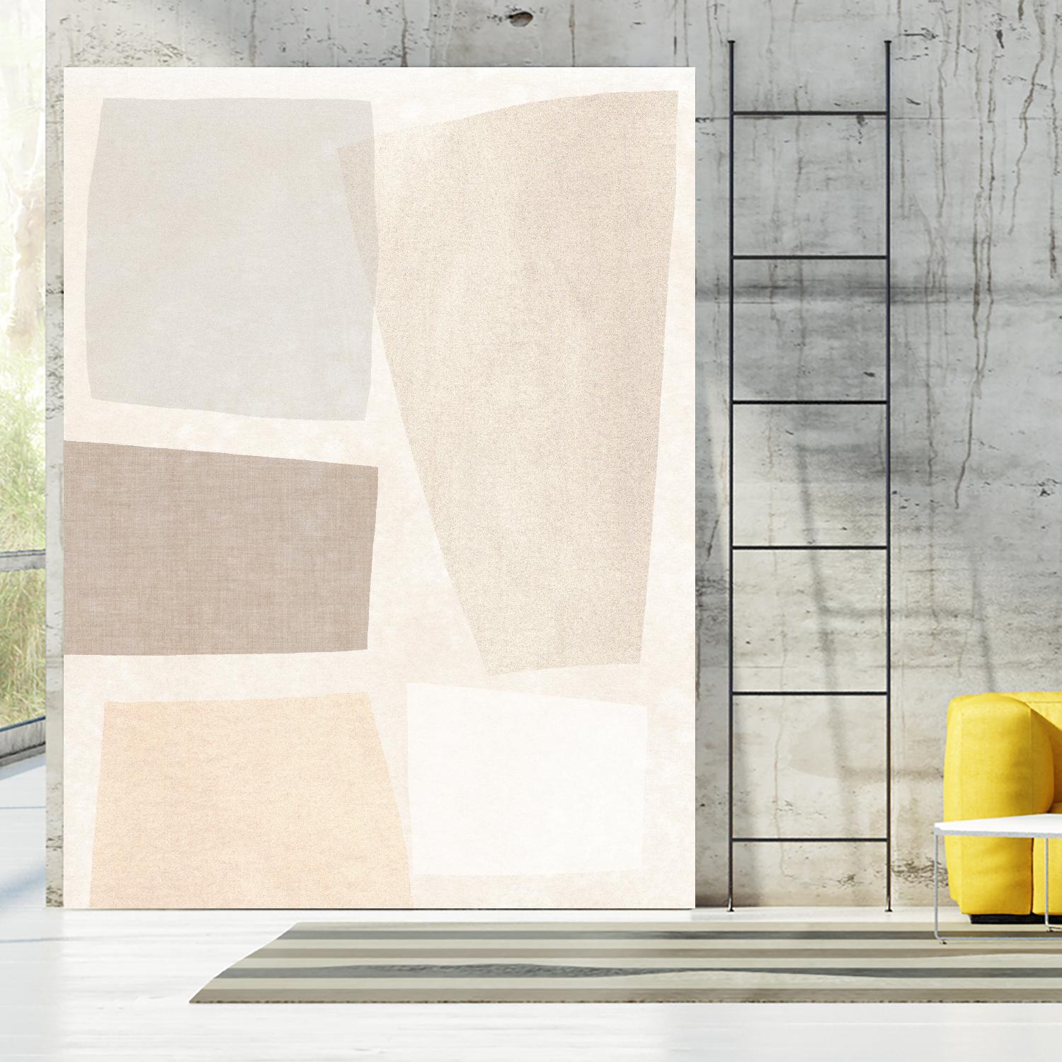 Block Magnetism II by June Vess on GIANT ART - grey  abstract abstract 