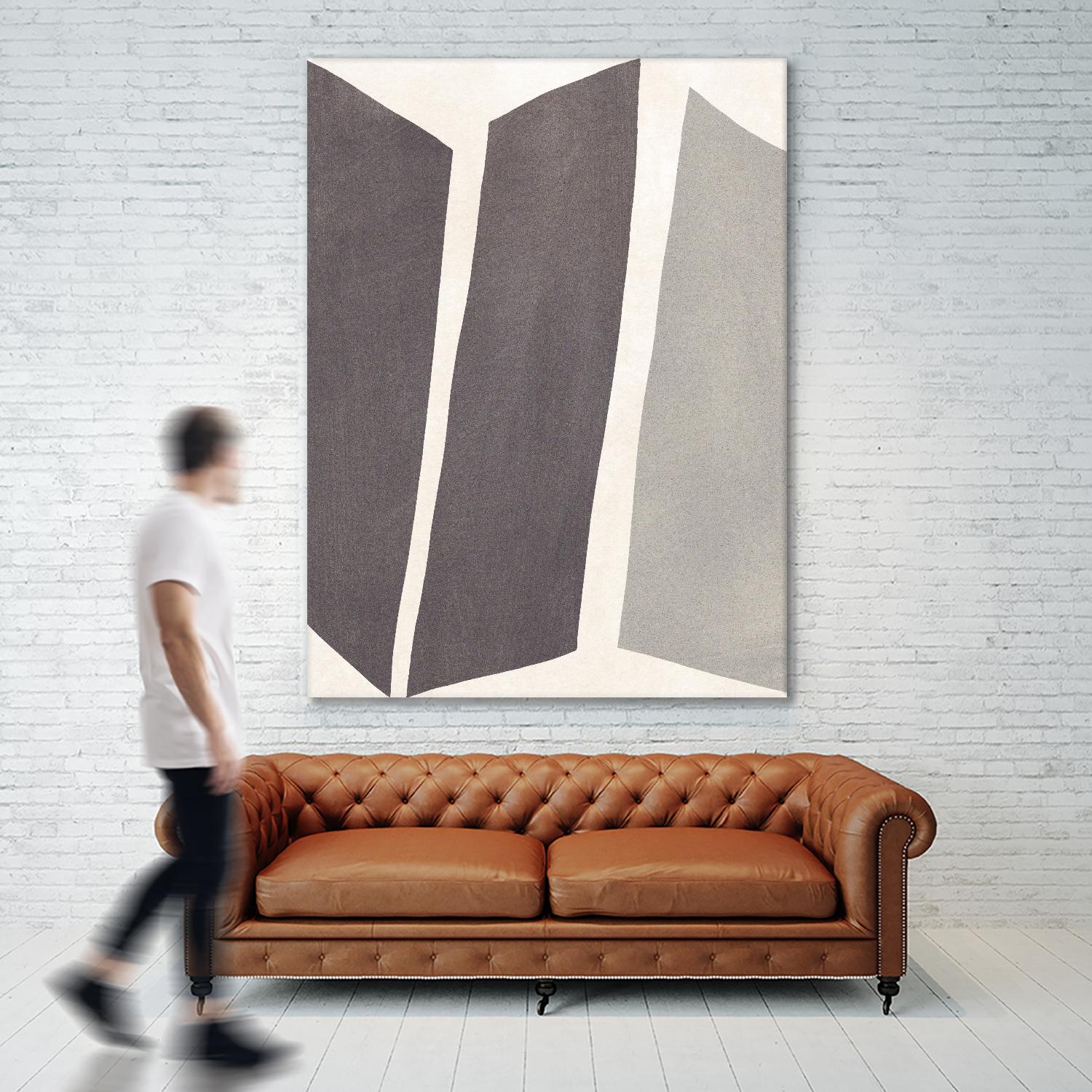 Colorblock Artifact I by June Vess on GIANT ART - cream abstract abstract 