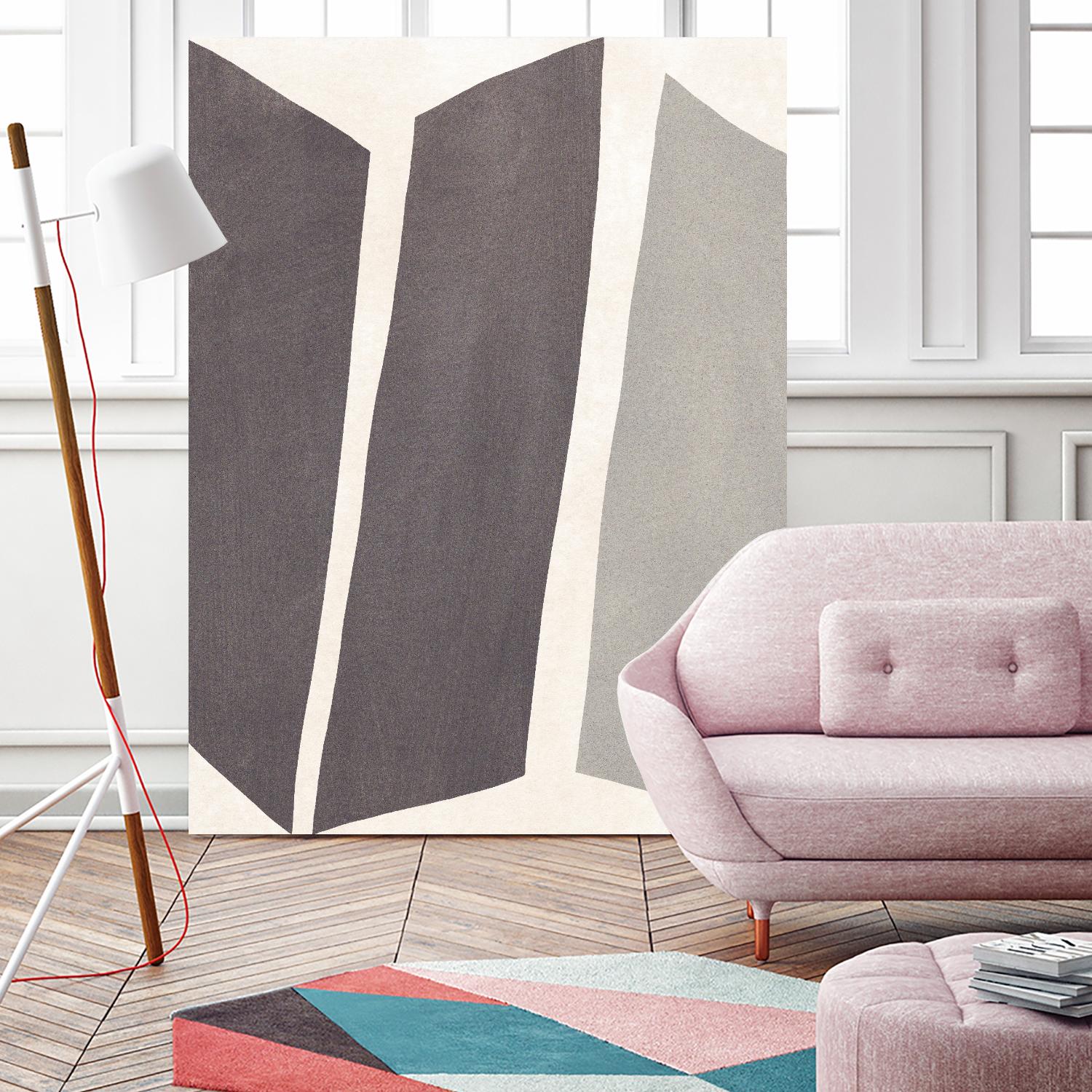 Colorblock Artifact I by June Vess on GIANT ART - cream abstract abstract 