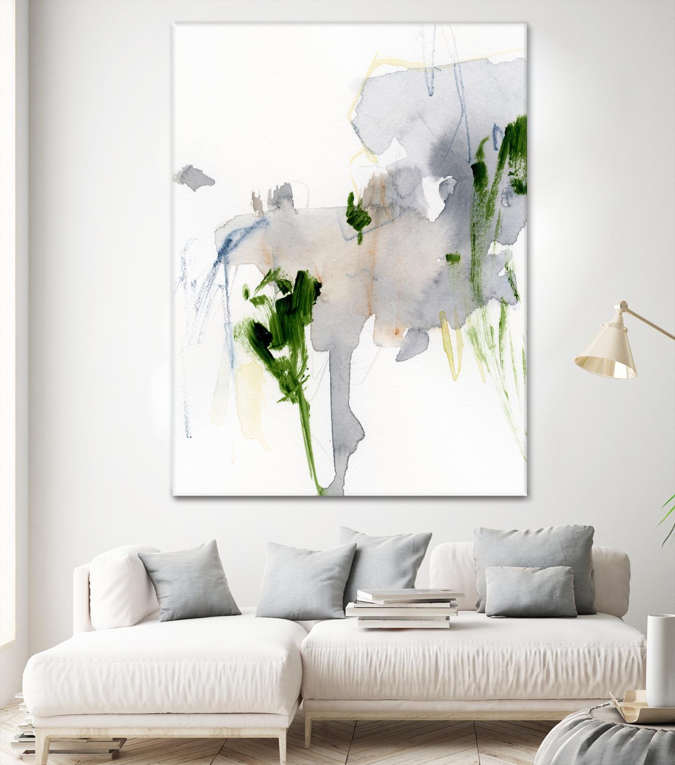 Green and Grey II by Victoria Barnes on GIANT ART - green abstract abstract 