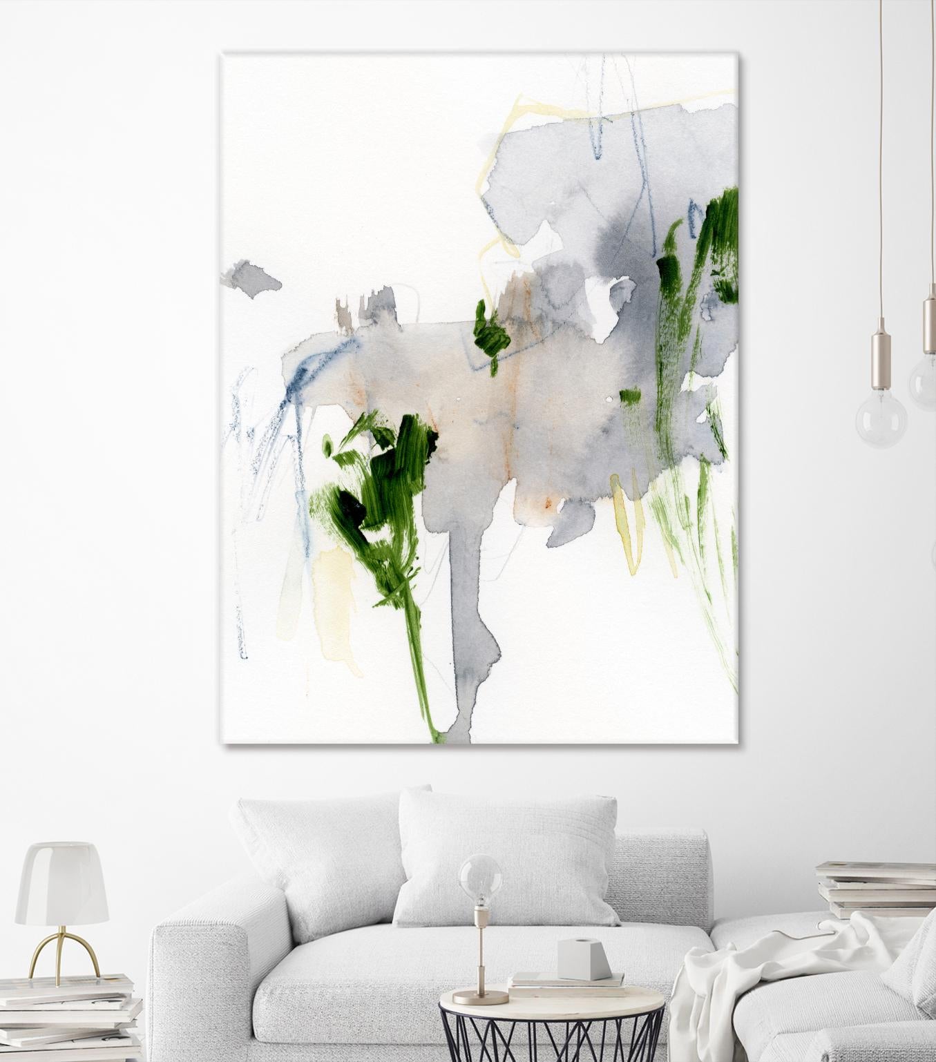 Green and Grey II by Victoria Barnes on GIANT ART - green abstract abstract 