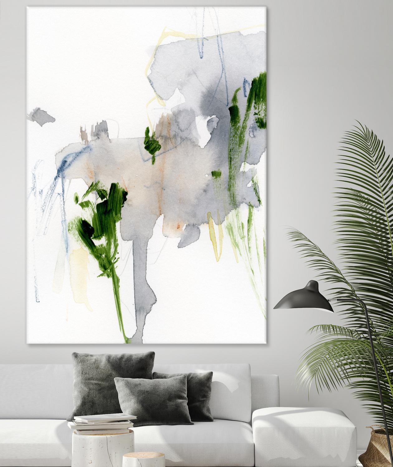 Green and Grey II by Victoria Barnes on GIANT ART - green abstract abstract 