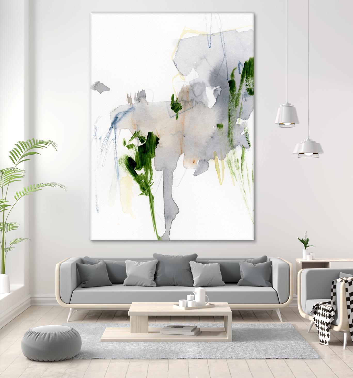 Green and Grey II by Victoria Barnes on GIANT ART - green abstract abstract 