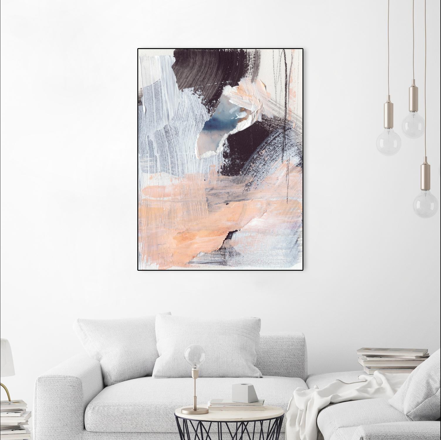 Paved Path I by Jennifer Parker on GIANT ART - pink abstract abstract