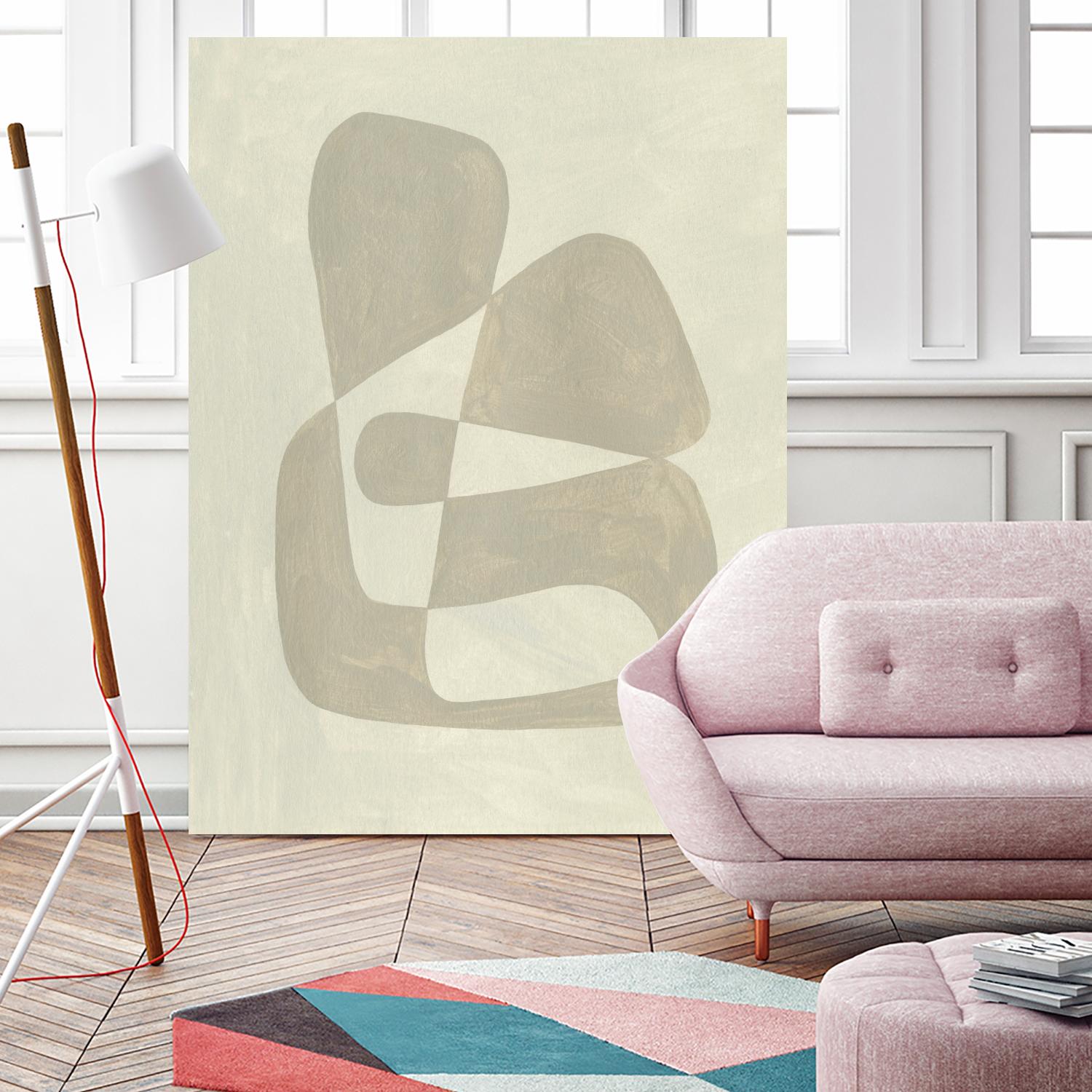 Soft Shape II by Emma Caroline on GIANT ART - beige abstract abstract 