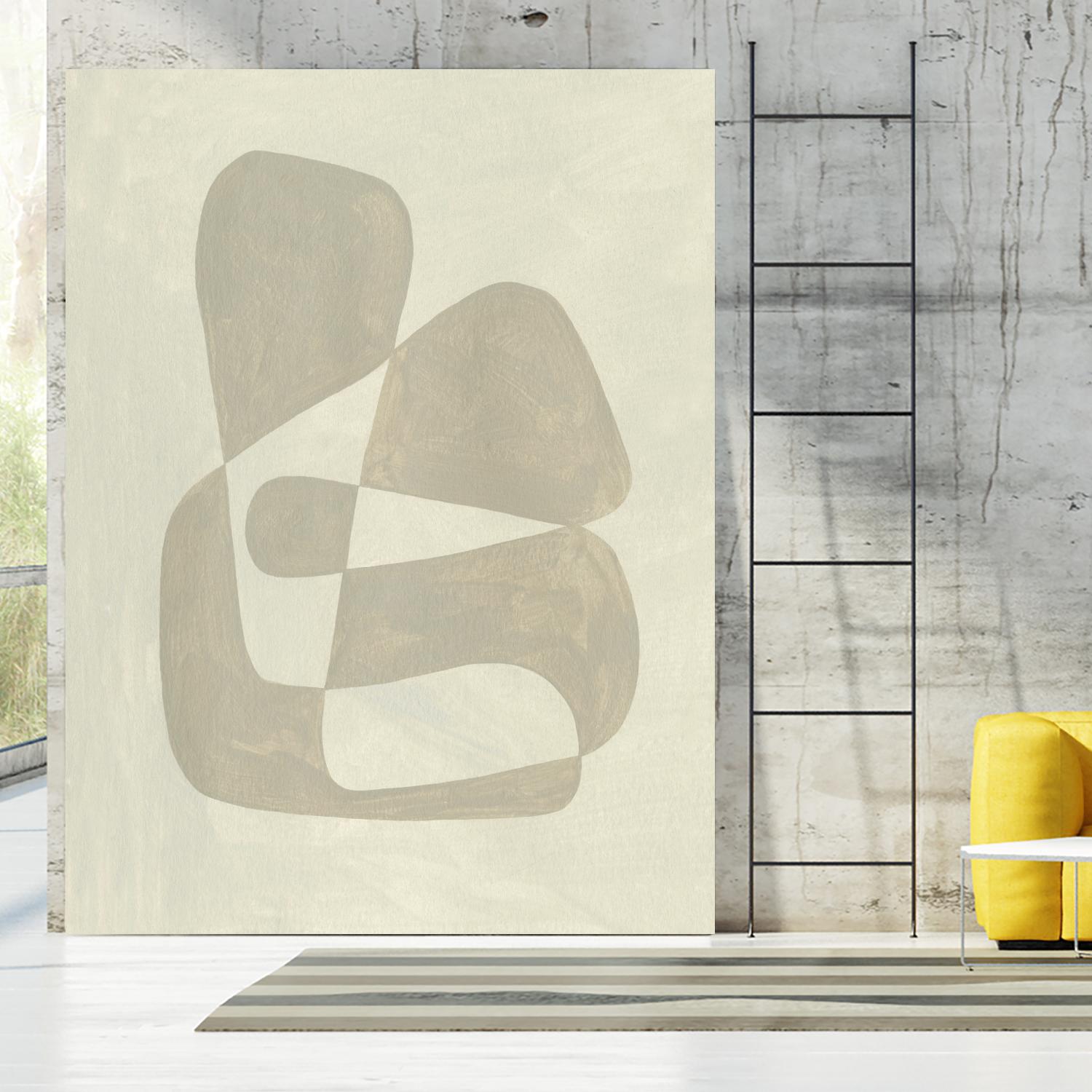 Soft Shape II by Emma Caroline on GIANT ART - beige abstract abstract 