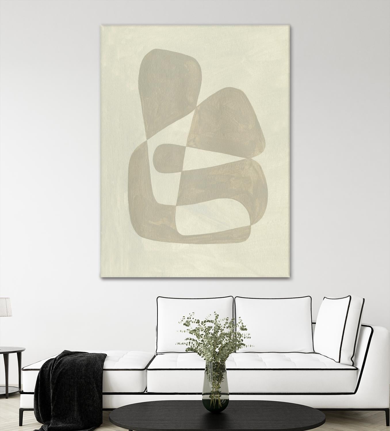 Soft Shape II by Emma Caroline on GIANT ART - beige abstract abstract 