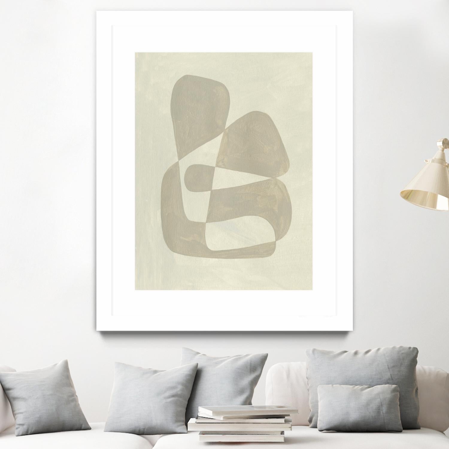 Soft Shape II by Emma Caroline on GIANT ART - beige abstract abstract 