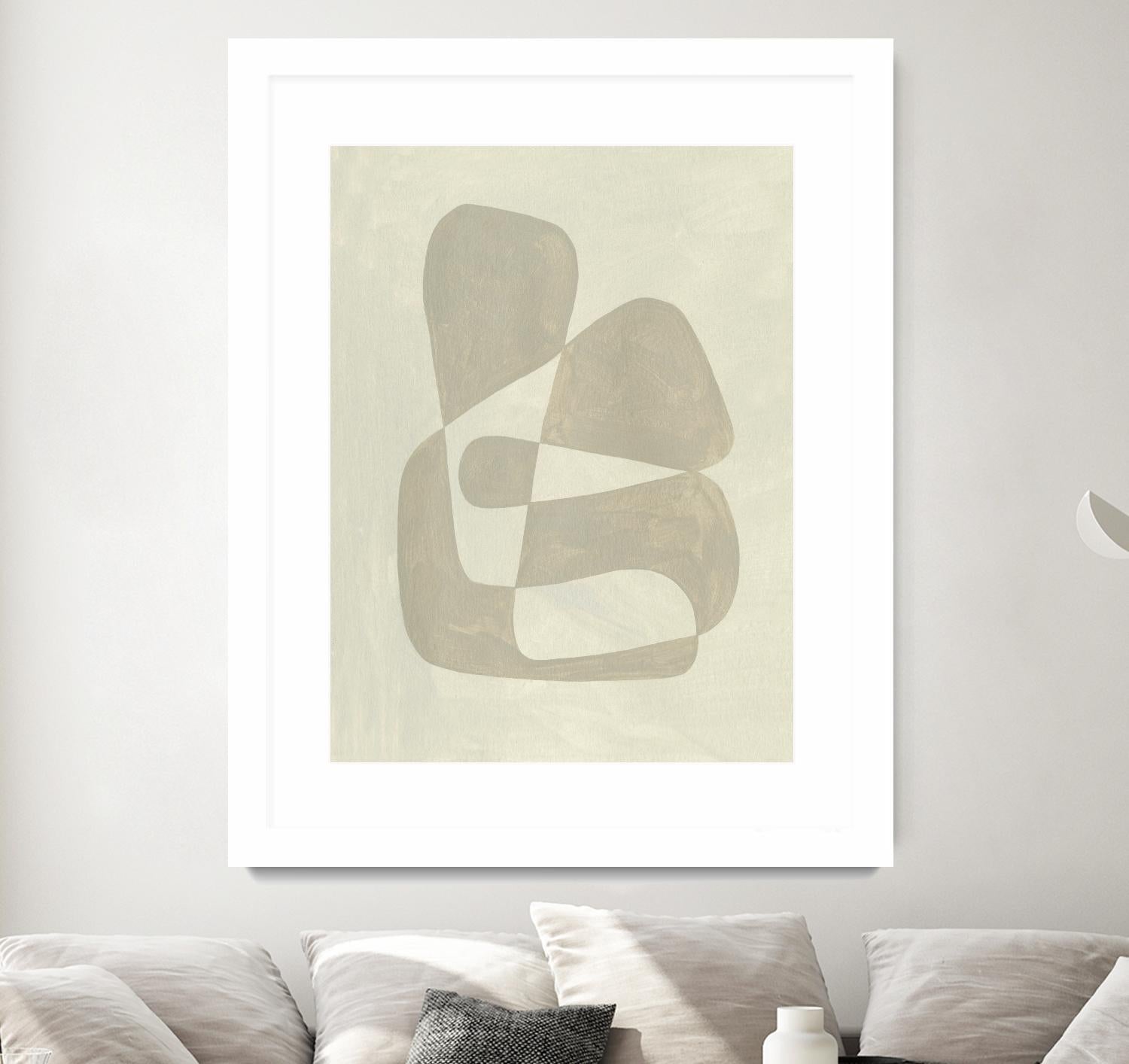 Soft Shape II by Emma Caroline on GIANT ART - beige abstract abstract 