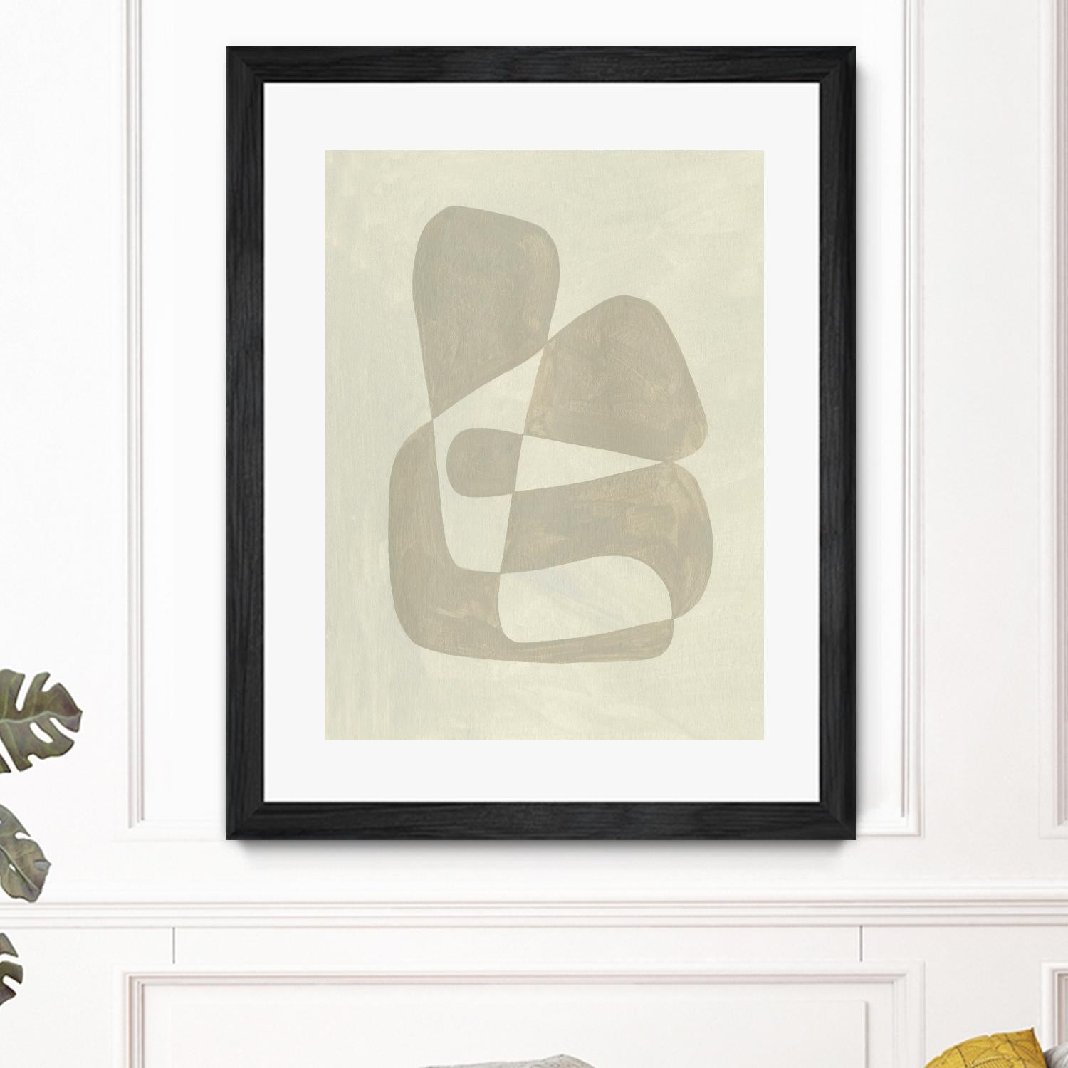 Soft Shape II by Emma Caroline on GIANT ART - beige abstract abstract 