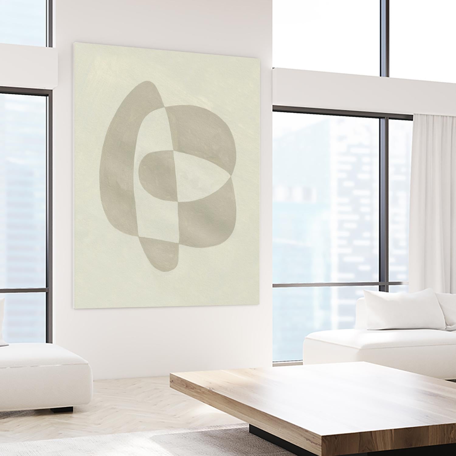 Soft Shape III by Emma Caroline on GIANT ART - beige  abstract abstract 