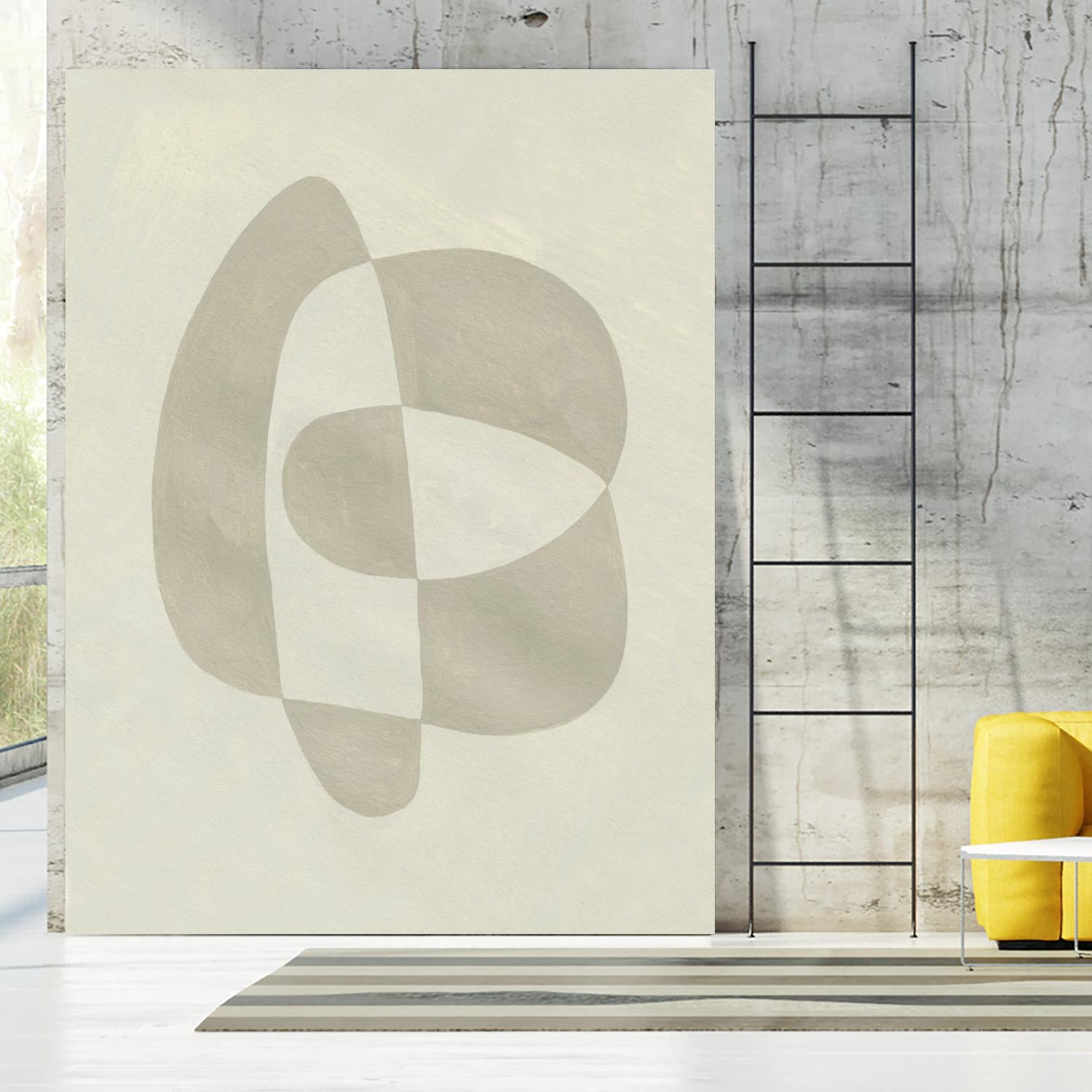 Soft Shape III by Emma Caroline on GIANT ART - beige  abstract abstract 
