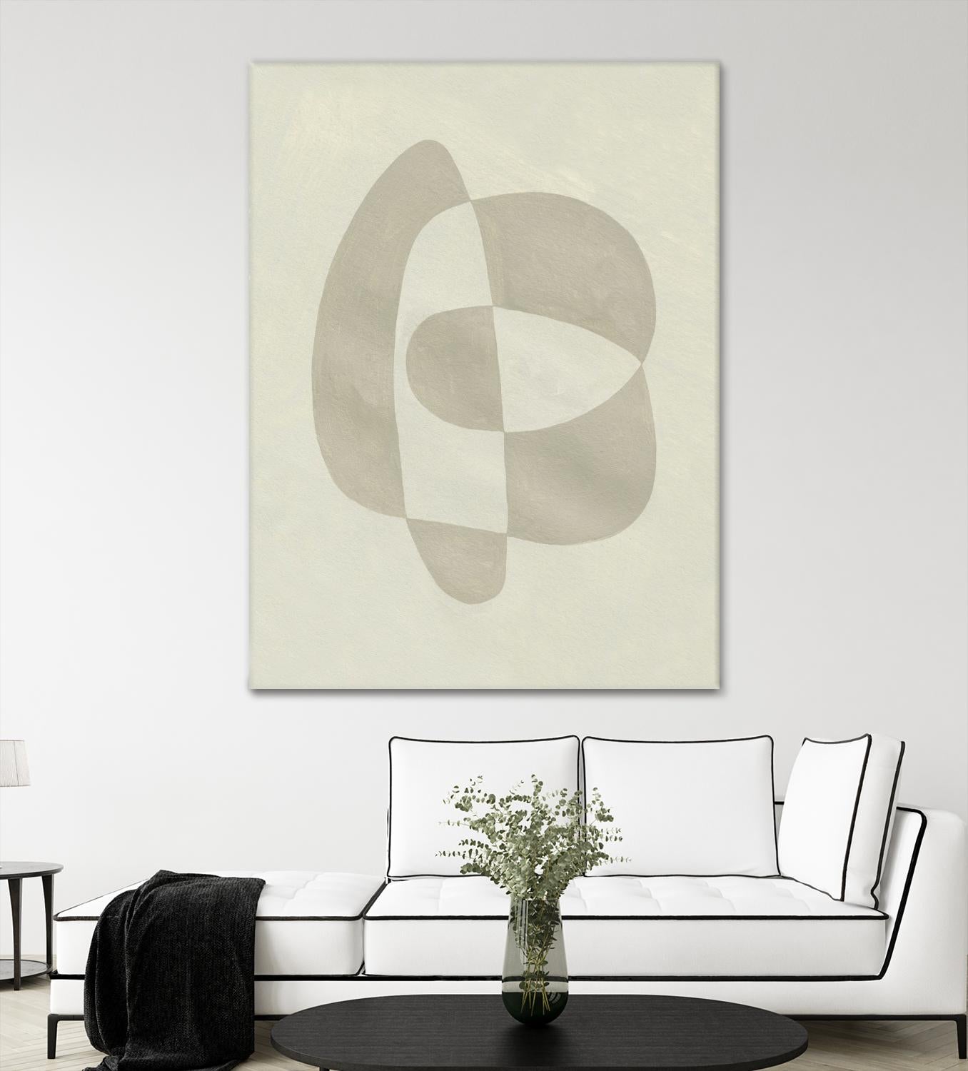 Soft Shape III by Emma Caroline on GIANT ART - beige  abstract abstract 
