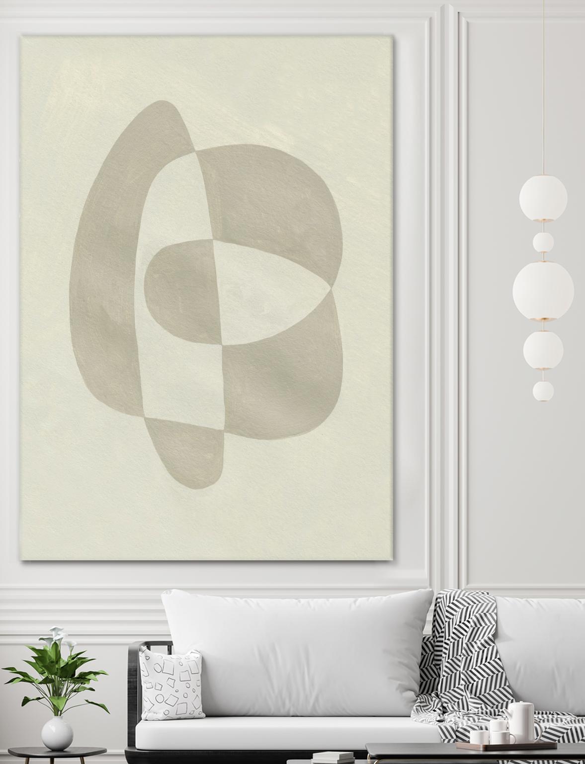 Soft Shape III by Emma Caroline on GIANT ART - beige  abstract abstract 