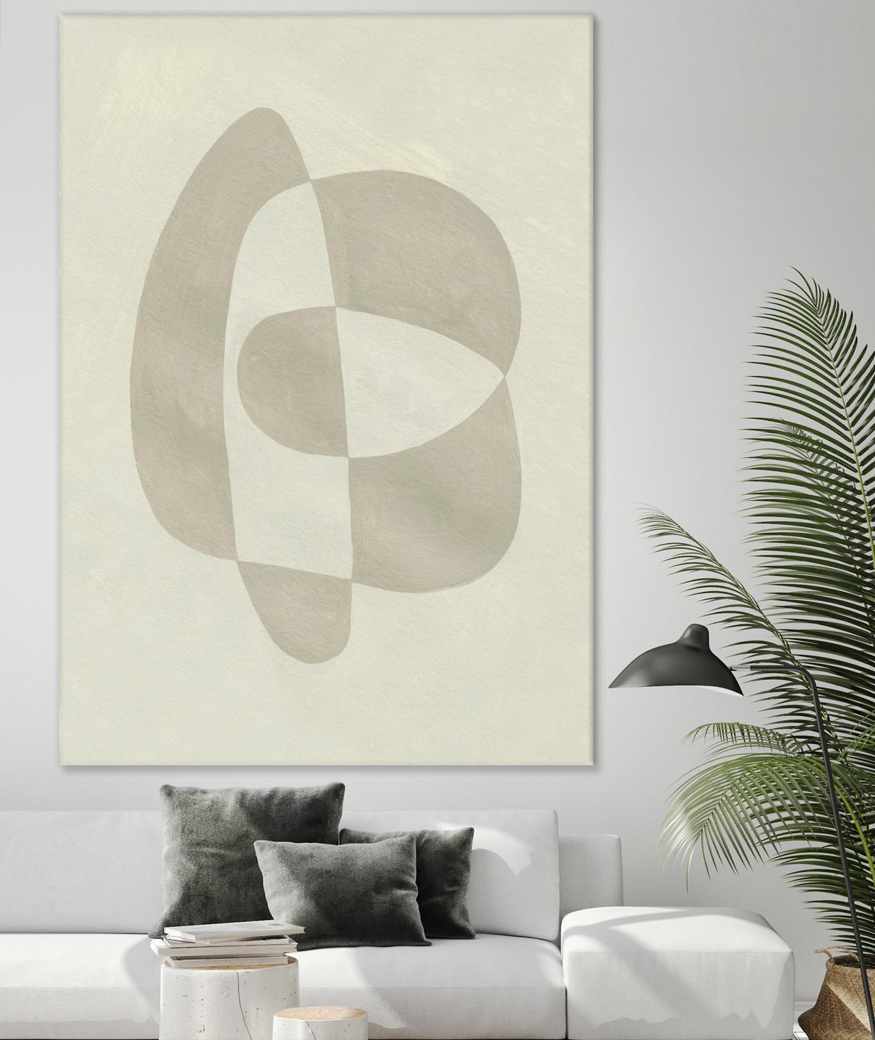 Soft Shape III by Emma Caroline on GIANT ART - beige  abstract abstract 