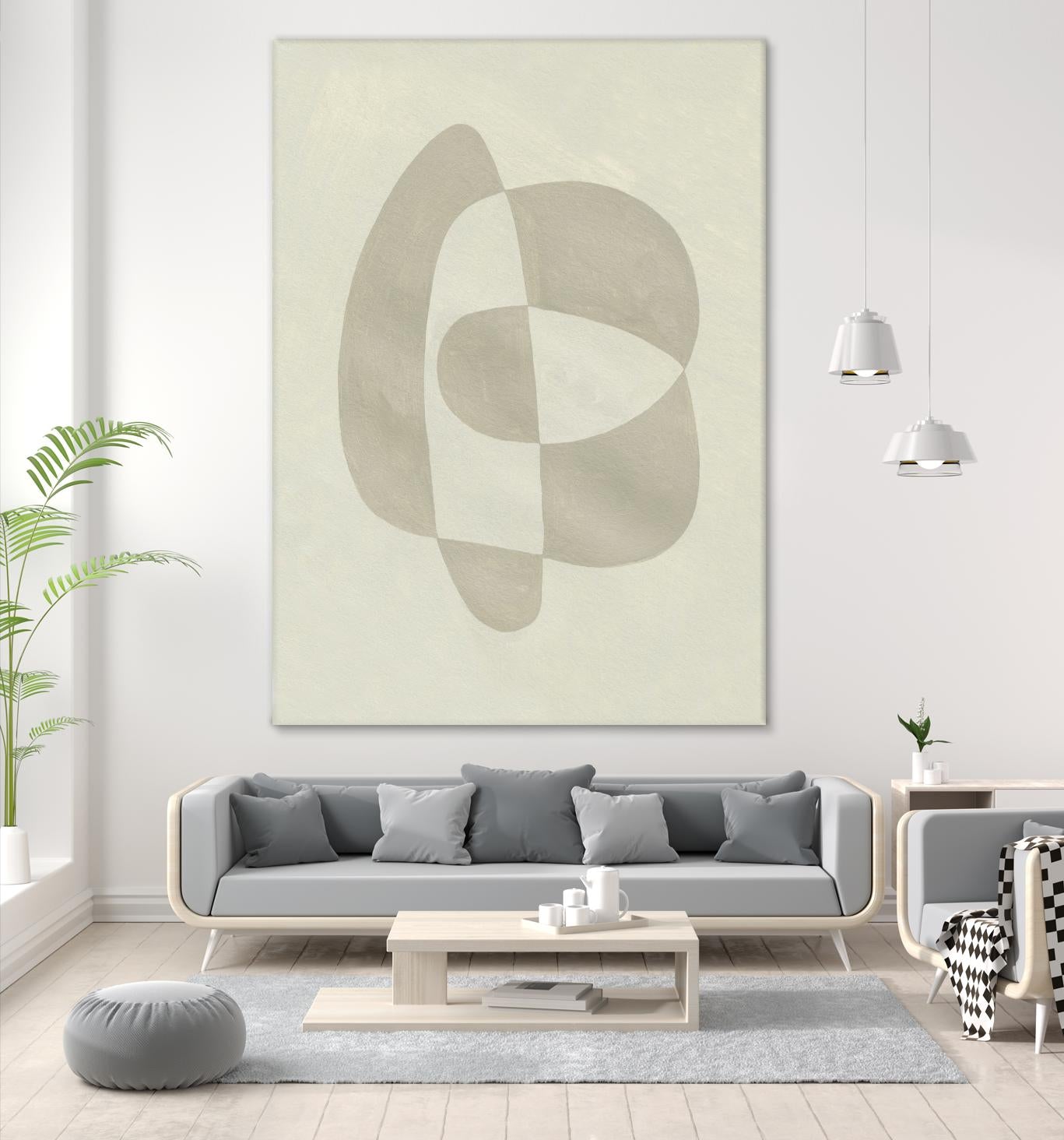 Soft Shape III by Emma Caroline on GIANT ART - beige  abstract abstract 