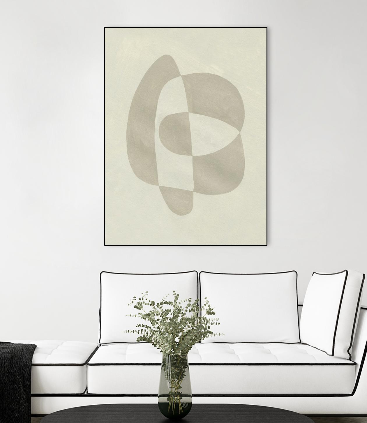 Soft Shape III by Emma Caroline on GIANT ART - beige  abstract abstract 