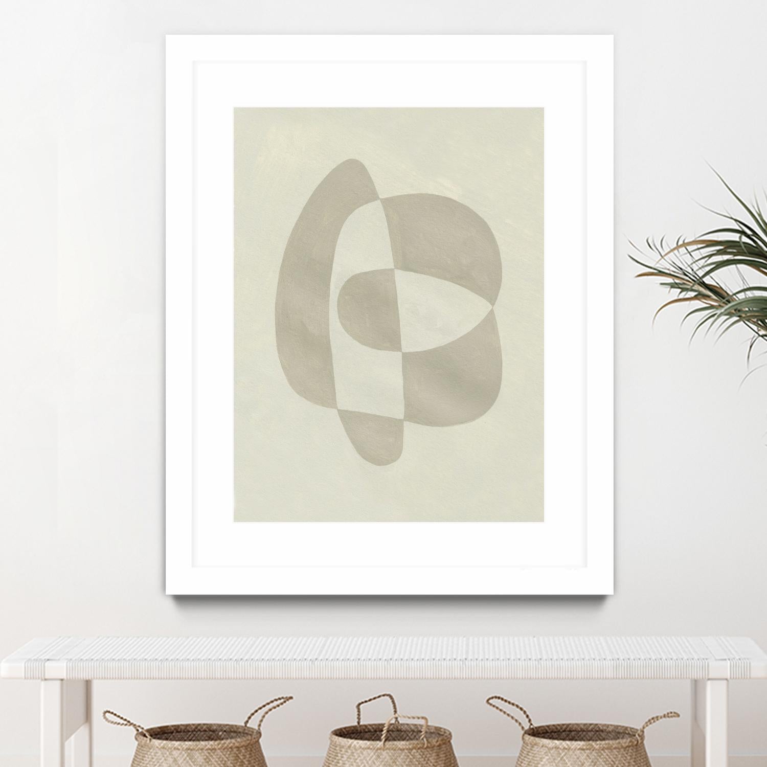 Soft Shape III by Emma Caroline on GIANT ART - beige  abstract abstract 