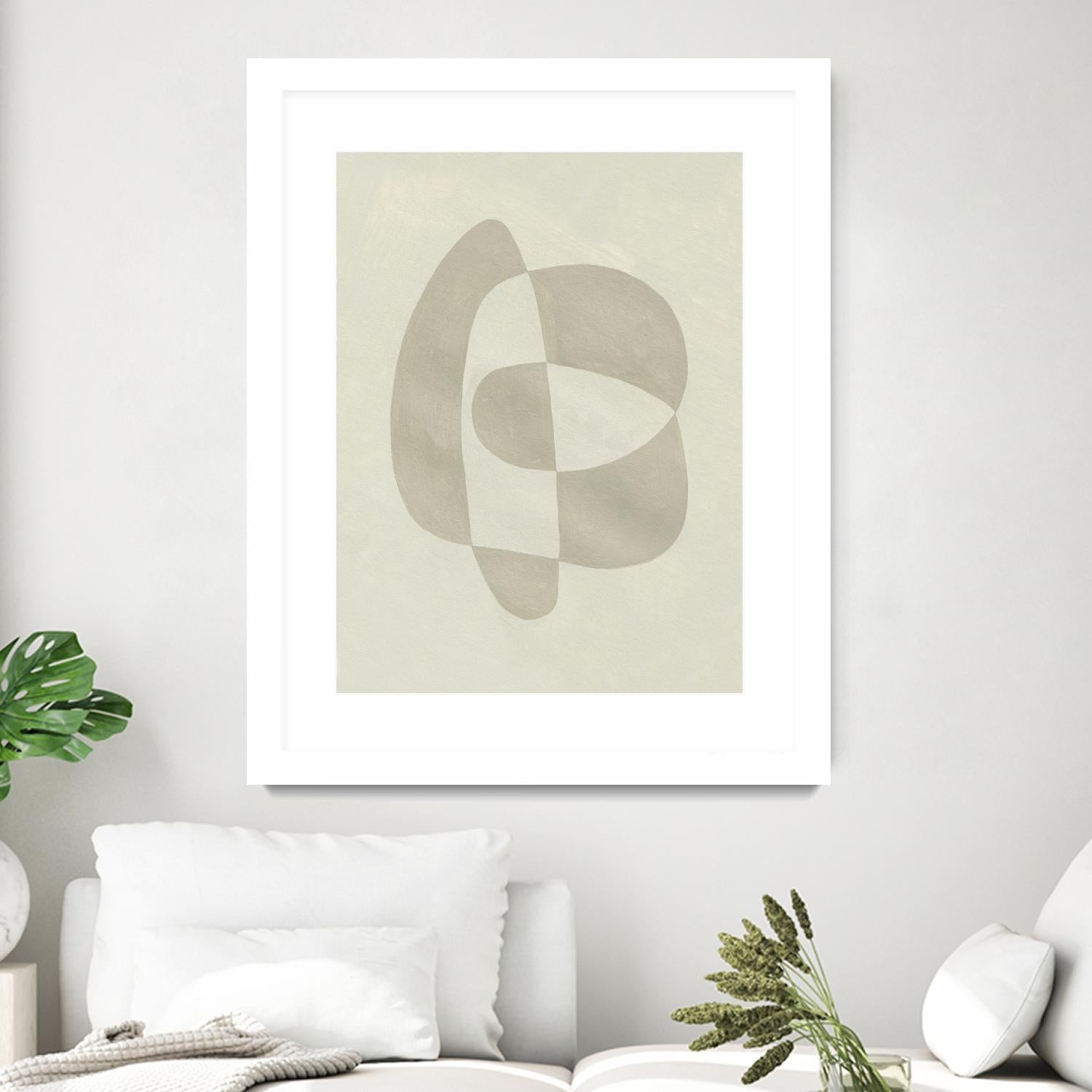 Soft Shape III by Emma Caroline on GIANT ART - beige  abstract abstract 