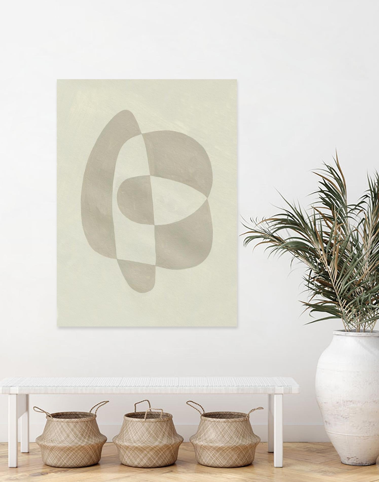 Soft Shape III by Emma Caroline on GIANT ART - beige  abstract abstract 