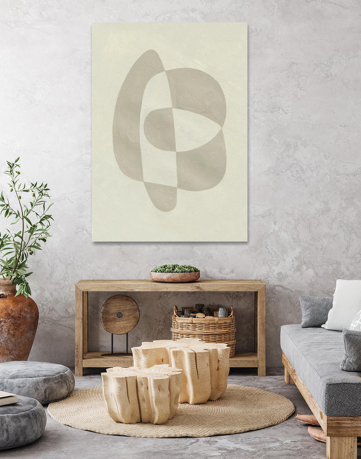 Soft Shape III by Emma Caroline on GIANT ART - beige  abstract abstract 