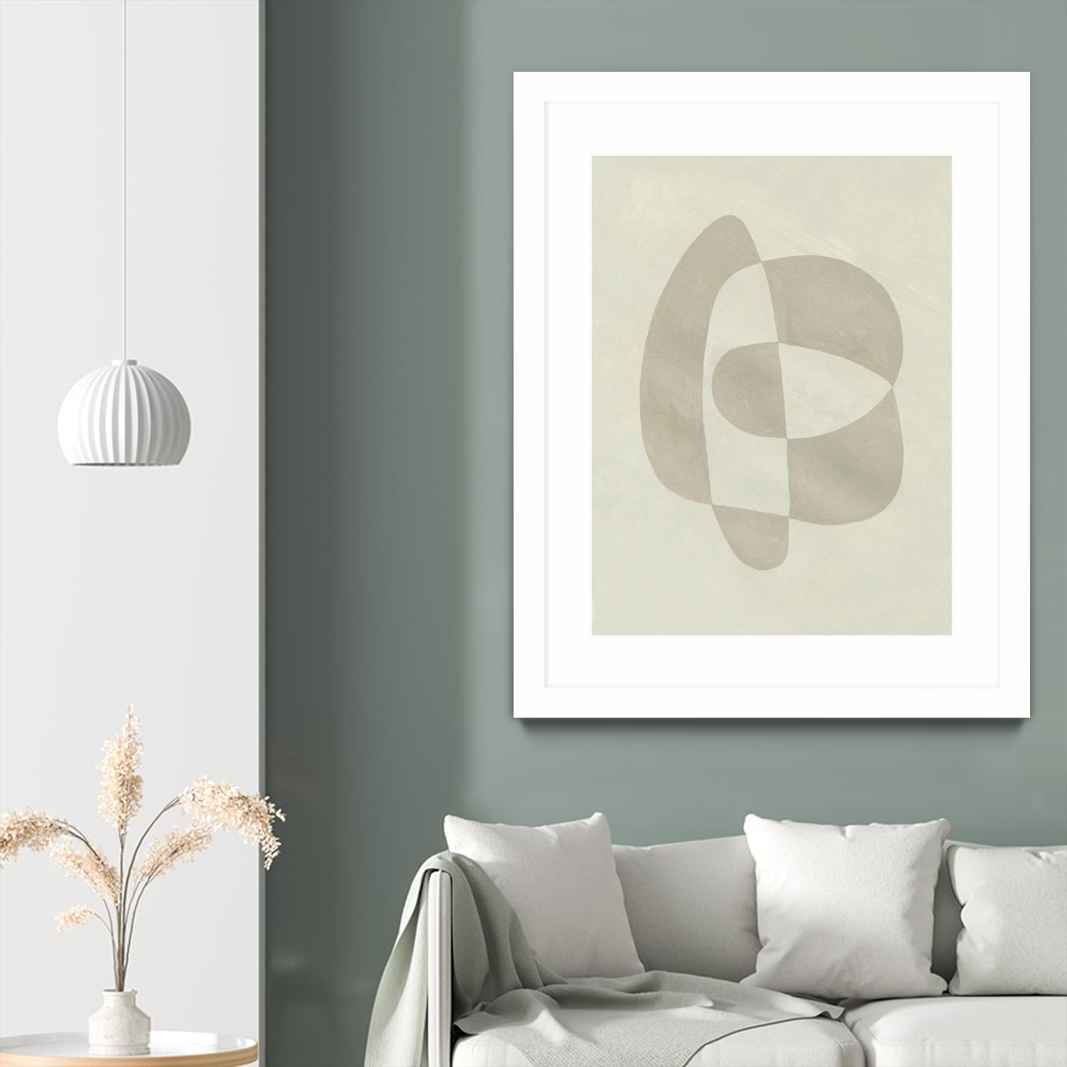 Soft Shape III by Emma Caroline on GIANT ART - beige  abstract abstract 