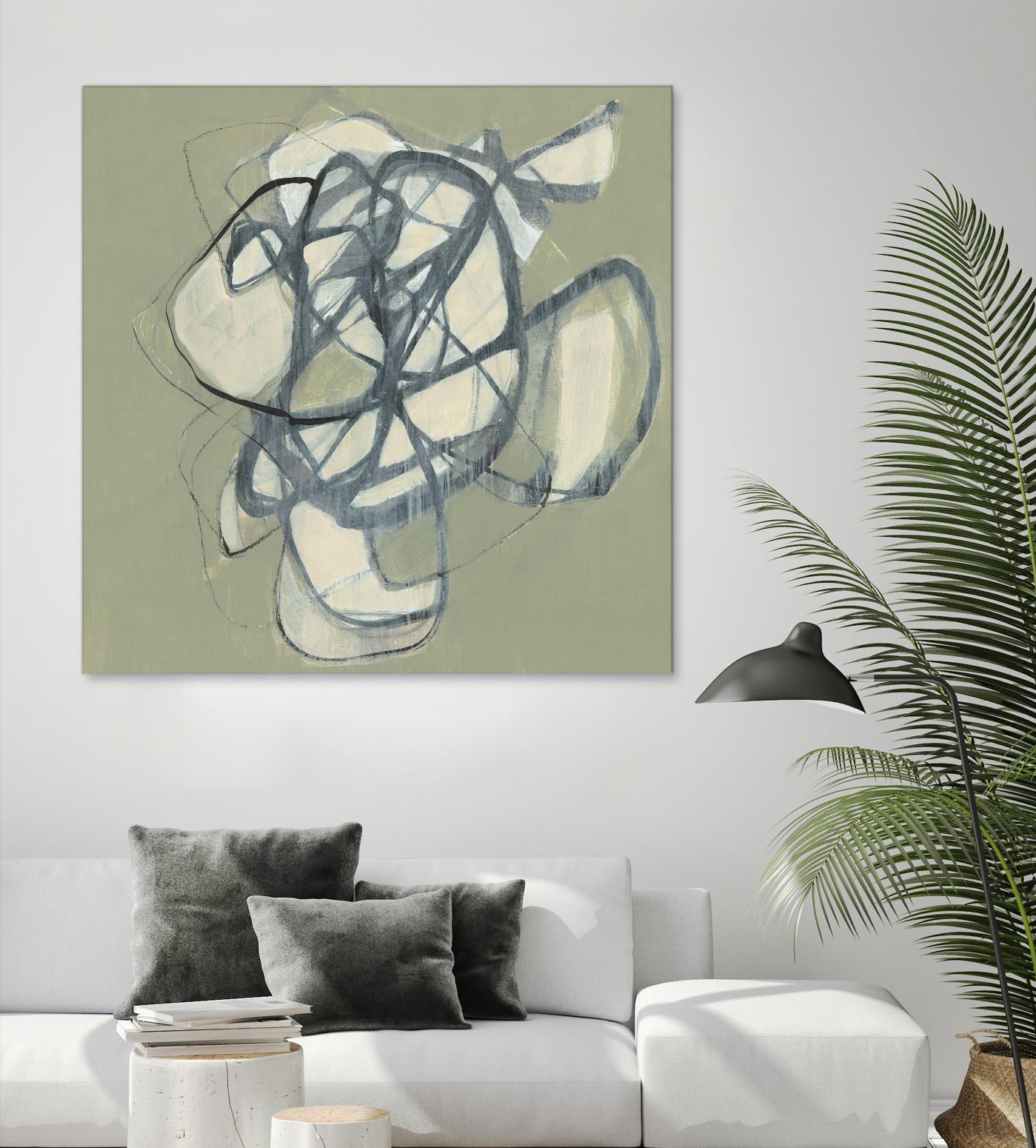 Interweb I by Jennifer Goldberger on GIANT ART - green abstract abstract