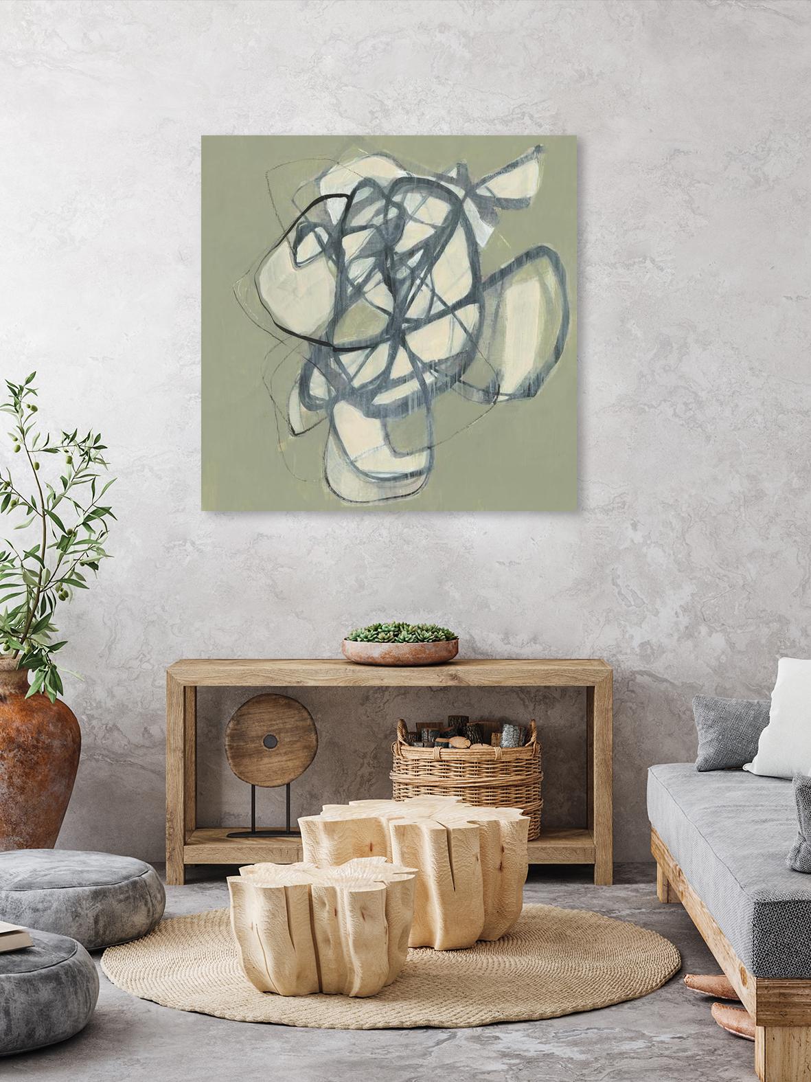 Interweb I by Jennifer Goldberger on GIANT ART - green abstract abstract