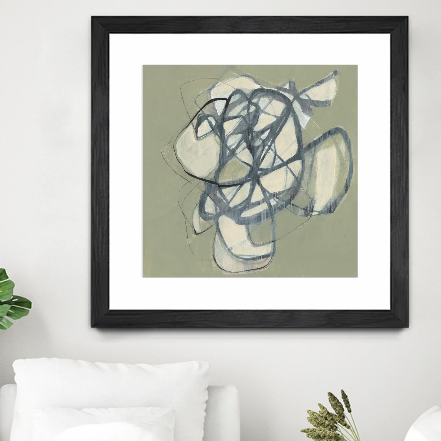 Interweb I by Jennifer Goldberger on GIANT ART - green abstract abstract