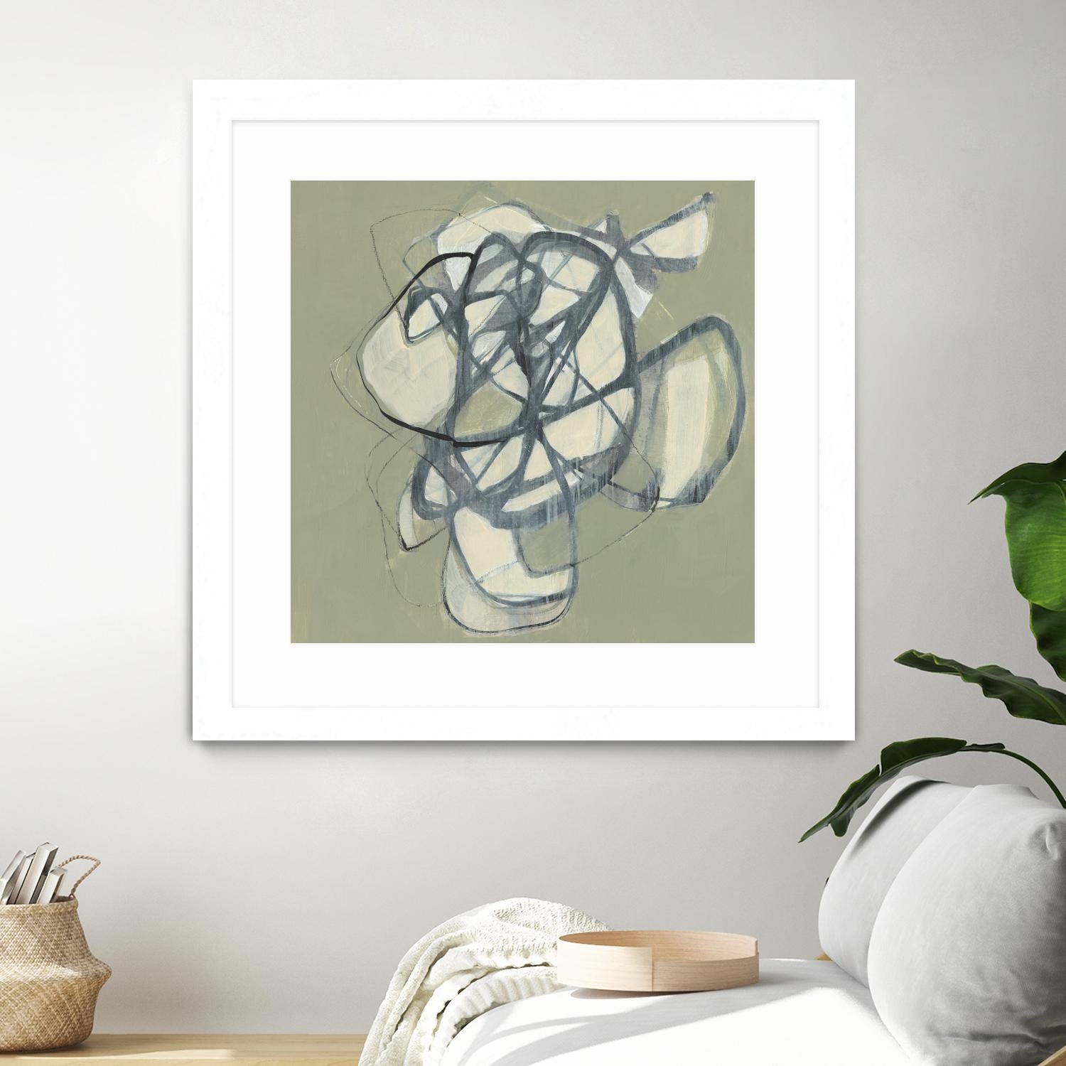 Interweb I by Jennifer Goldberger on GIANT ART - green abstract abstract