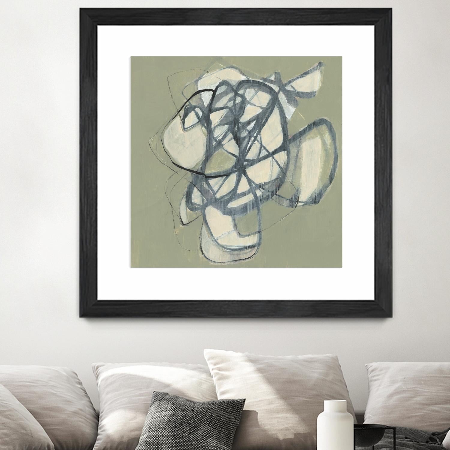 Interweb I by Jennifer Goldberger on GIANT ART - green abstract abstract