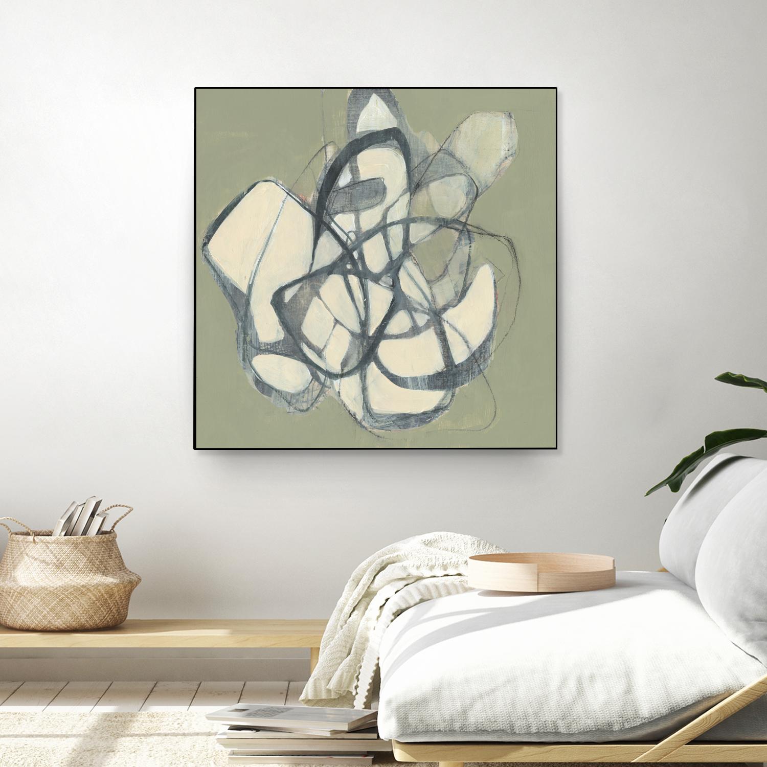 Interweb II by Jennifer Goldberger on GIANT ART - beige abstract abstract