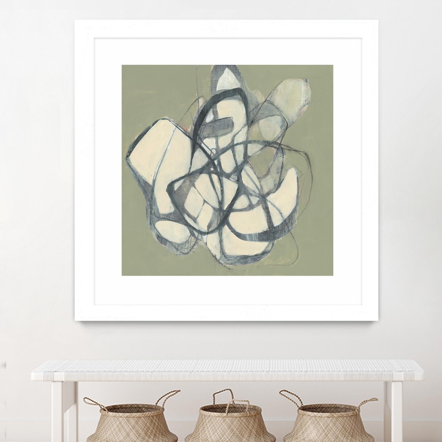 Interweb II by Jennifer Goldberger on GIANT ART - beige abstract abstract