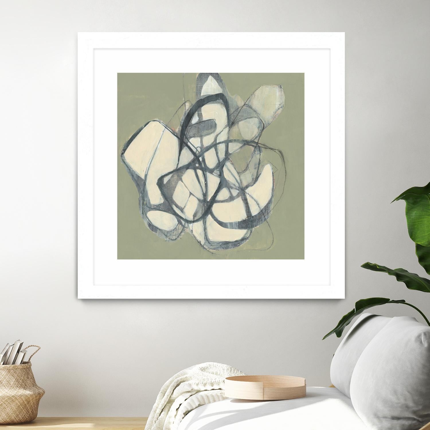Interweb II by Jennifer Goldberger on GIANT ART - beige abstract abstract