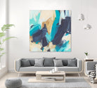 Blue Hive II by June Vess on GIANT ART - beige abstract abstract
