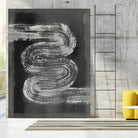 Grey Linear Path I by Jennifer Goldberger on GIANT ART - black abstract abstract 