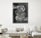 Grey Linear Path I by Jennifer Goldberger on GIANT ART - black abstract abstract 