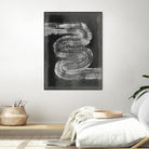 Grey Linear Path I by Jennifer Goldberger on GIANT ART - black abstract abstract 
