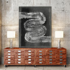 Grey Linear Path I by Jennifer Goldberger on GIANT ART - black abstract abstract 