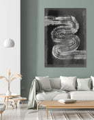 Grey Linear Path I by Jennifer Goldberger on GIANT ART - black abstract abstract 