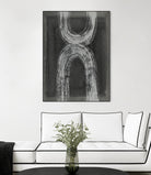 Grey Linear Path IV by Jennifer Goldberger on GIANT ART - white abstract