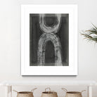 Grey Linear Path IV by Jennifer Goldberger on GIANT ART - white abstract