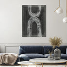Grey Linear Path IV by Jennifer Goldberger on GIANT ART - white abstract